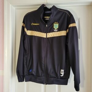Banfield Miami Sheffy Track Jacket Infantino Team Size S Black And Gold Full Zip